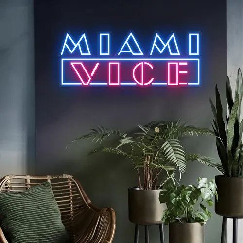 Miami Vice Neon Signs - Custom Promo Now - UK