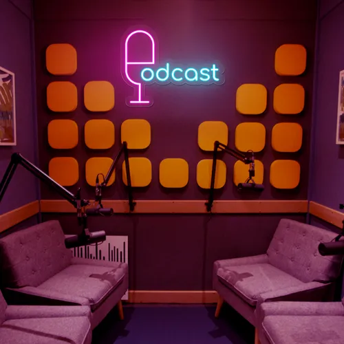 Cool Podcast Neon Sign - Custom Promo Now - UK