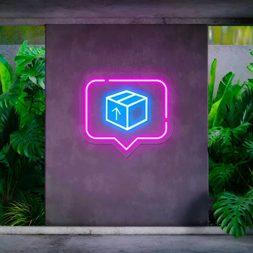 Box Drop Off Neon Sign - Custom Promo Now - UK