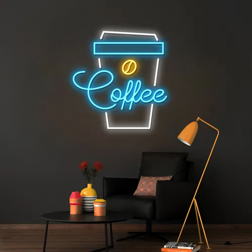 Snazzy Eye-catching Coffee Neon Sign - Custom Promo Now - UK