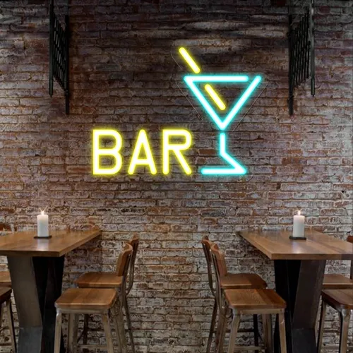 Martini Bar Neon Sign - Custom Promo Now - UK