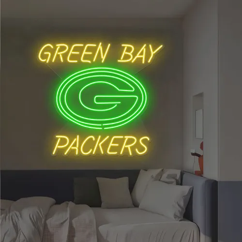 Green Bay Packers Neon Sign - Custom Promo Now - UK