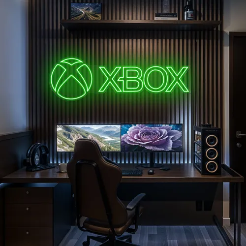 Xbox Neon Sign - Custom Promo Now - UK