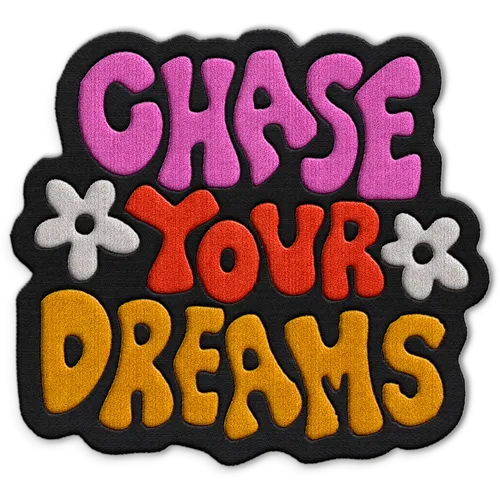 Chase Your Dreams Hat Patch - Custom Promo Now - UK