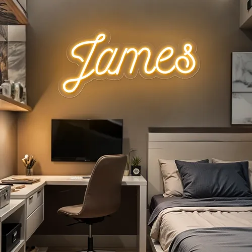 James Neon Sign - Custom Promo Now - UK
