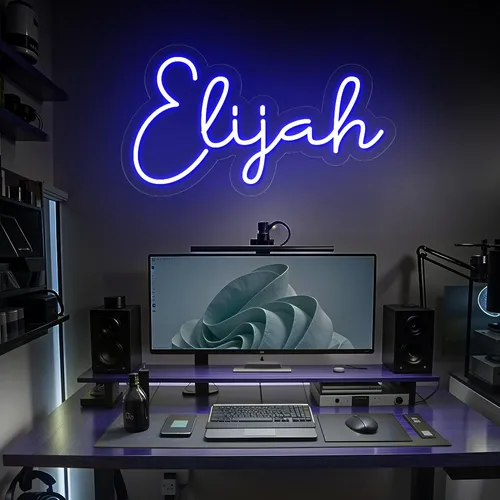 Elijah Neon Sign - Custom Promo Now - UK