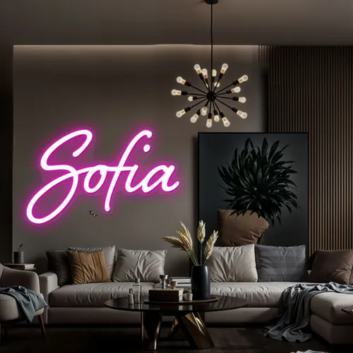 Sofia Name Neon Sign - Custom Promo Now - UK