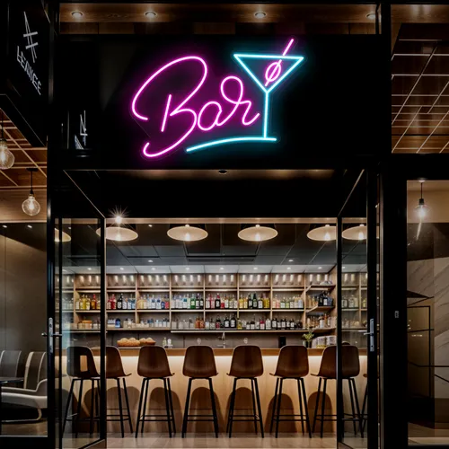 Oh Cocktail Bar Neon Sign - Custom Promo Now - UK
