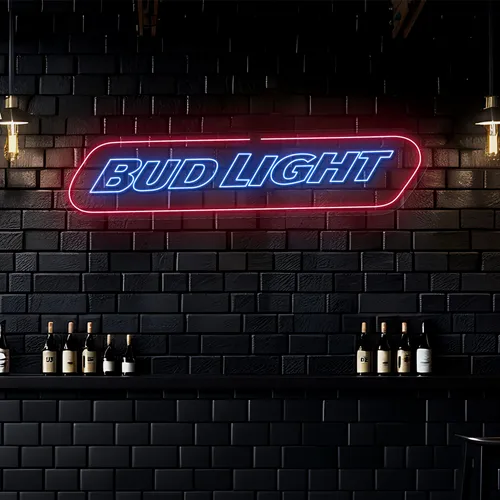 Chill Bud Light Neon Sign - Custom Promo Now - UK