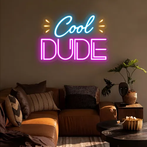 Cool Dude Neon Sign - Custom Promo Now - UK