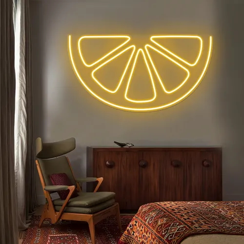 Orange Neon Sign - Custom Promo Now - UK