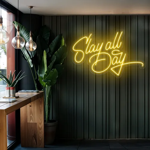 Slay All Day Neon Sign - Custom Promo Now - UK