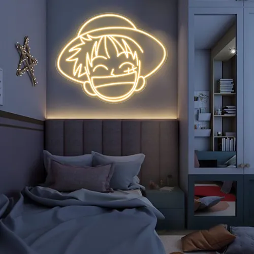 Monkey Luffy Neon Sign - Custom Promo Now - UK