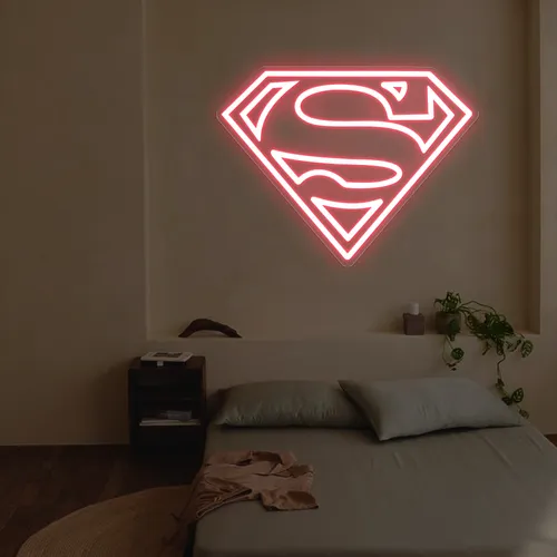 Superman Neon Sign - Custom Promo Now - UK