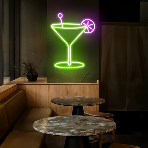 Lush Glass Neon Sign - Custom Promo Now - UK