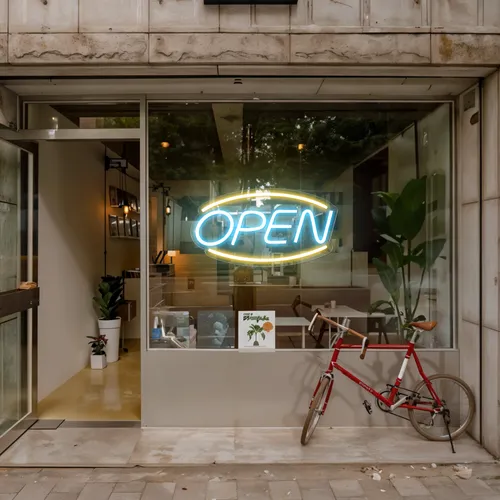 Open Window Neon Sign - Custom Promo Now - UK