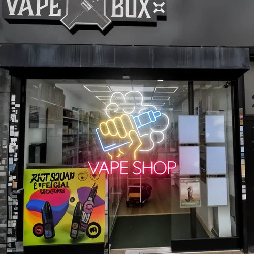 Vape Shop Window Neon Sign - Custom Promo Now - UK