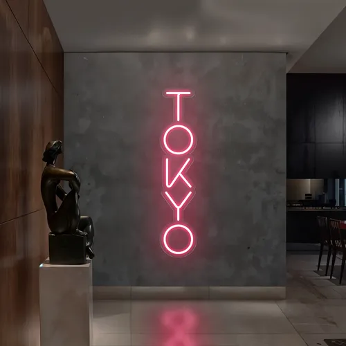Tokyo Vertical Neon Sign - Custom Promo Now - UK