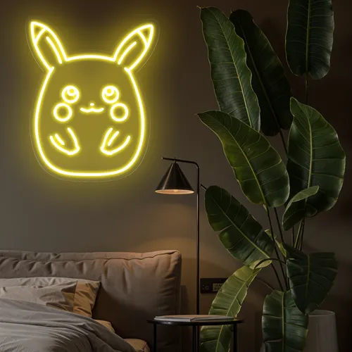 Cute Pikachu Neon Sign - Custom Promo Now - UK