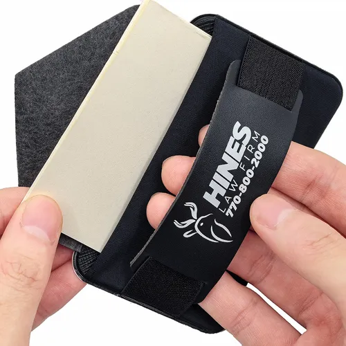 Leather Phone Wallet with Hand Grip - Custom Promo Now - UK