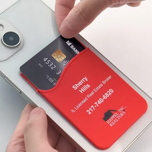 Silicone Phone Wallet Card Holder - Custom Promo Now - UK