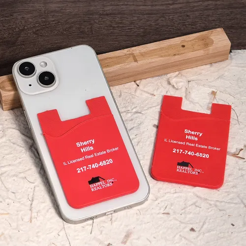 Silicone Phone Wallet Card Holder - Custom Promo Now - UK