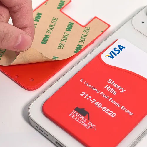 Silicone Phone Wallet Card Holder - Custom Promo Now - UK