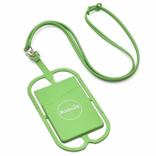 Lanyard Silicone Phone Wallet Holder - Custom Promo Now - UK