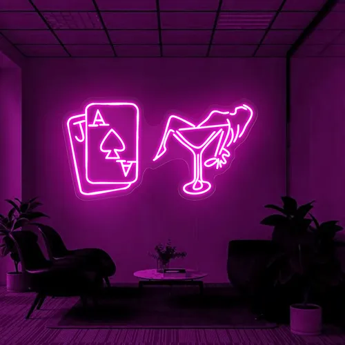 Vegas Night Neon Sign - Custom Promo Now - UK