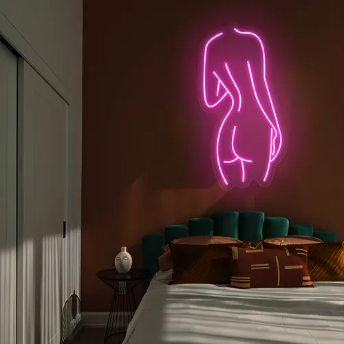 Body Outline Neon Sign - Custom Promo Now - UK