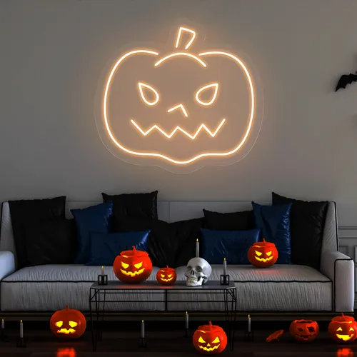 Pumpkin Neon Sign - Custom Promo Now - UK