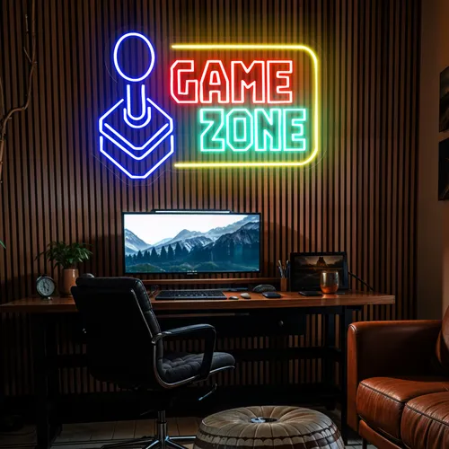 Game Zone Neon Sign - Custom Promo Now - UK