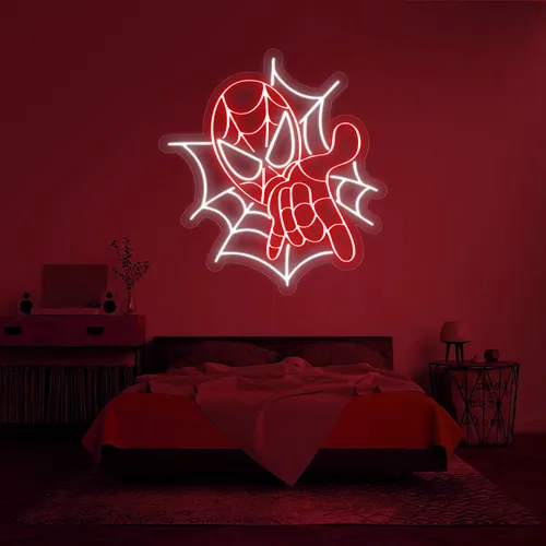 Custom Spiderman Neon Signs - Custom Promo Now - UK