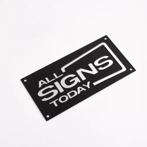 Engaraved Acrylic Sign - Custom Promo Now - UK