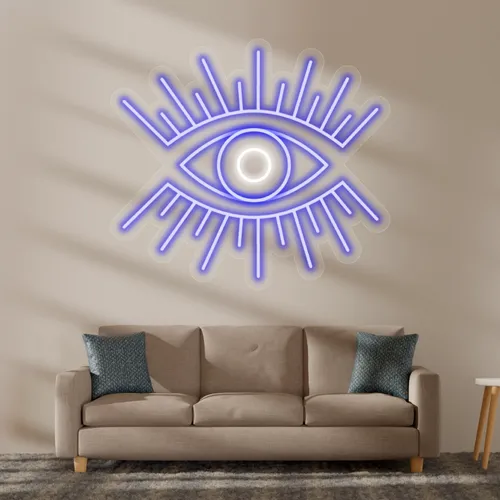 Custom Eye Neon Sign - Custom Promo Now - UK