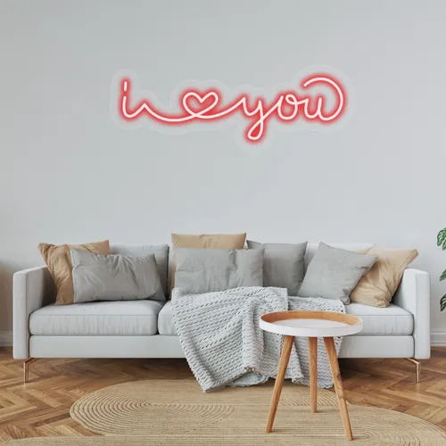 Custom I Love You Neon Sign - Custom Promo Now - UK
