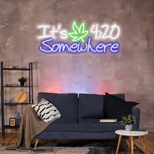 Custom 420 Neon Sign - Custom Promo Now - UK