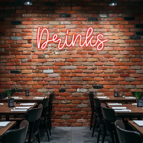 Custom Drink Neon Sign - Custom Promo Now - UK