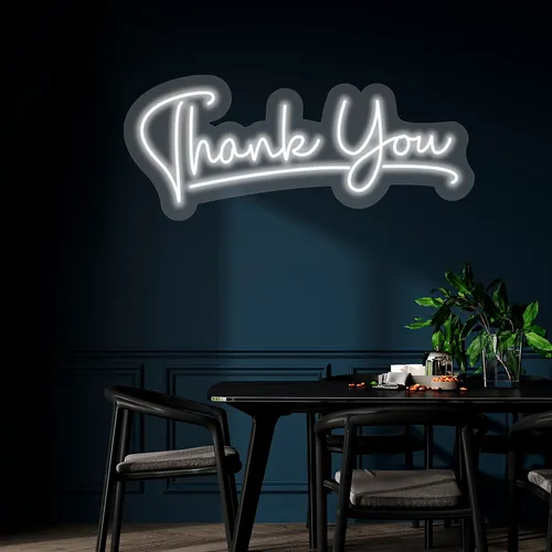Custom Neon Thank You Sign - Custom Promo Now - UK