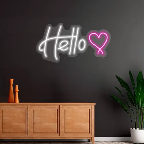 Custom Hello Neon Signs - Custom Promo Now - UK