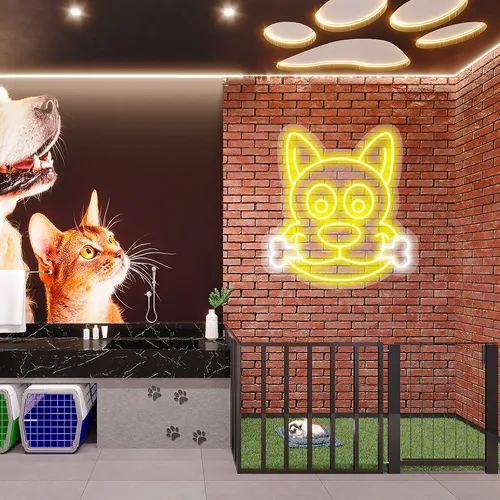 Custom Dog Neon Signs - Custom Promo Now - UK