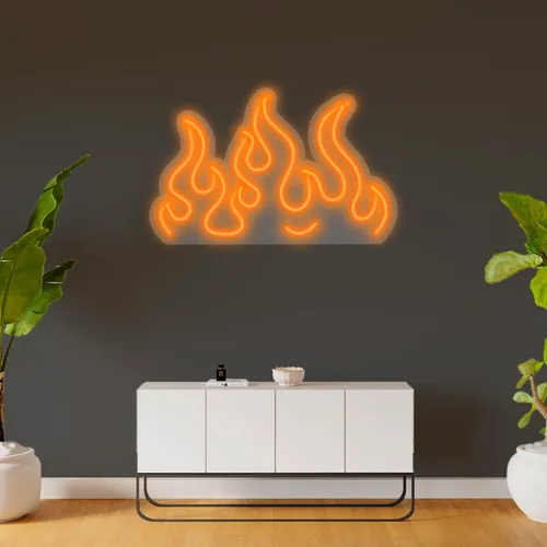 Custom Fire Neon Signs - Custom Promo Now - UK
