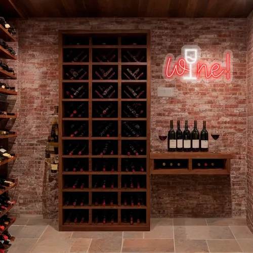 Custom Wine Neon Signs - Custom Promo Now - UK