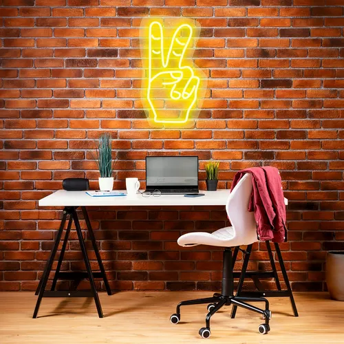 Custom Neon Peace Signs - Custom Promo Now - UK