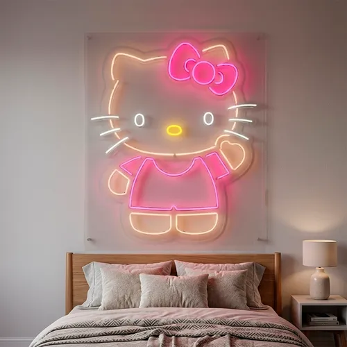 Custom Hello Kitty Neon Signs - Custom Promo Now - UK