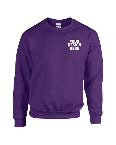 Gildan Adult Heavy Blend Adult 8 oz., 50/50 Fleece Crew - Custom Promo Now - UK