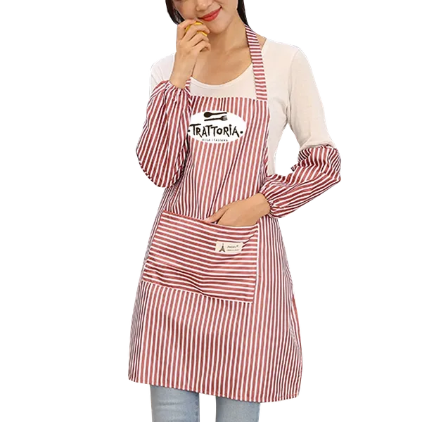 Waterproof Polyester Stripe Apron - Custom Promo Now - UK