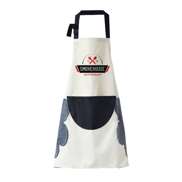 Floral Apron with Hand Wiping Pockets - Custom Promo Now - UK