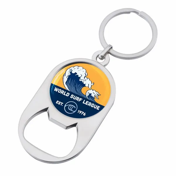 Multiuse Alloy Bottle Opener Keychain - Custom Promo Now - UK