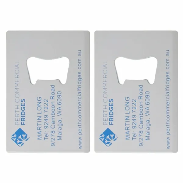 Color Filled Card Bottle Opener - Custom Promo Now - UK